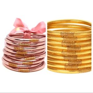 Gold & Rose Budhagirl. Medium. 3 Gold, 3 Rose.